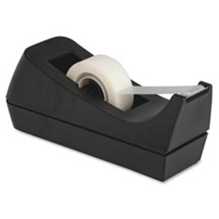 BUSINESS SOURCE Tape Dispenser- Holds .5 in. .75 in. x 36 Yds- 1 in. Core- Black BSN32954